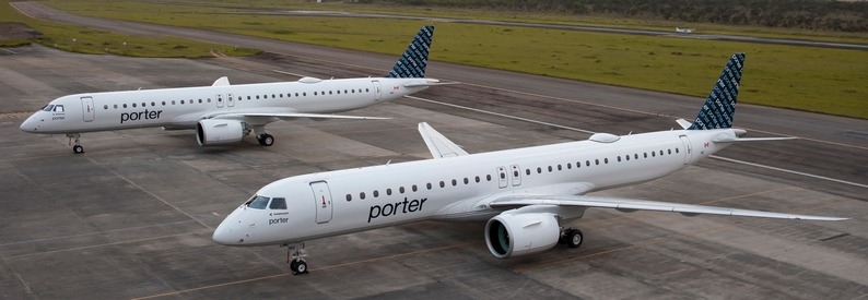 Canada's Porter Airlines orders 25 incremental E195-E2s
