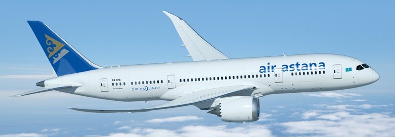 Illustration of Air Astana Boeing 787-8