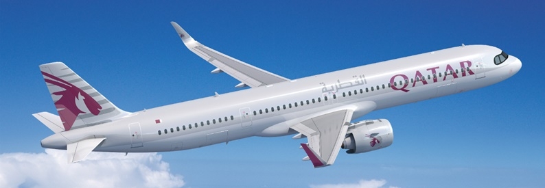 Illustration of Qatar Airways Airbus A321-200NX