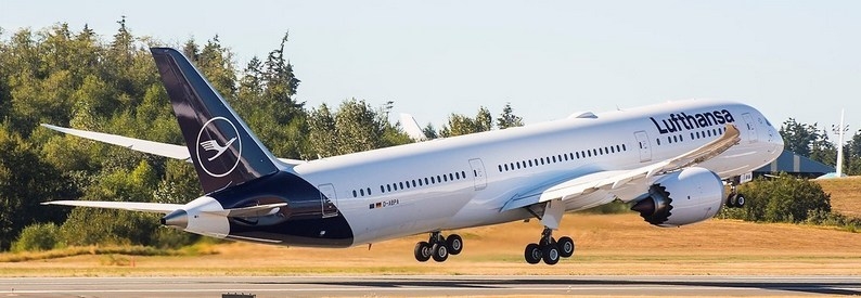 Illustration of Lufthansa Boeing 787-9