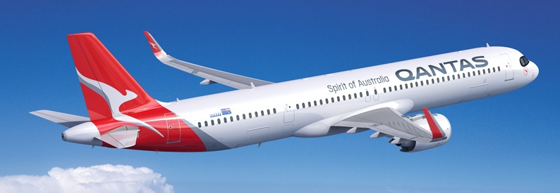 Illustration of Qantas Airbus A321-200NXLR
