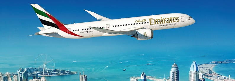 Illustration of Emirates Boeing 787-9