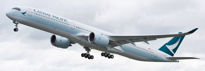 Illustration of Cathay Pacific Airbus A350-1000